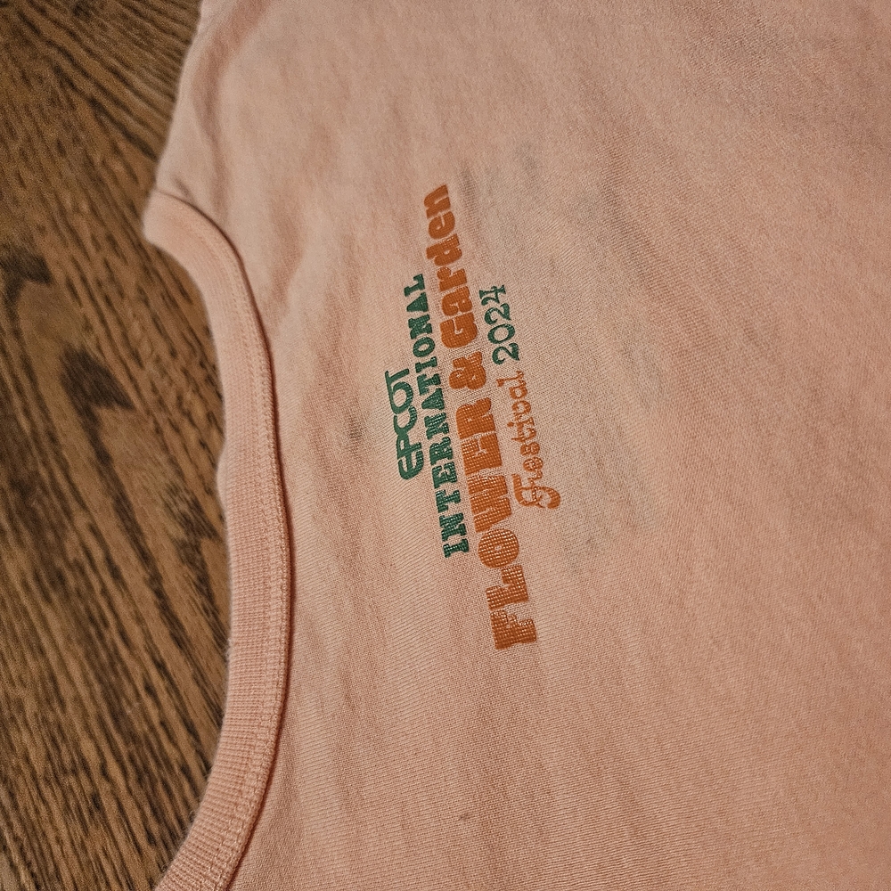 Epcot Flower & Garden Festival 2021 Peach T-Shirt